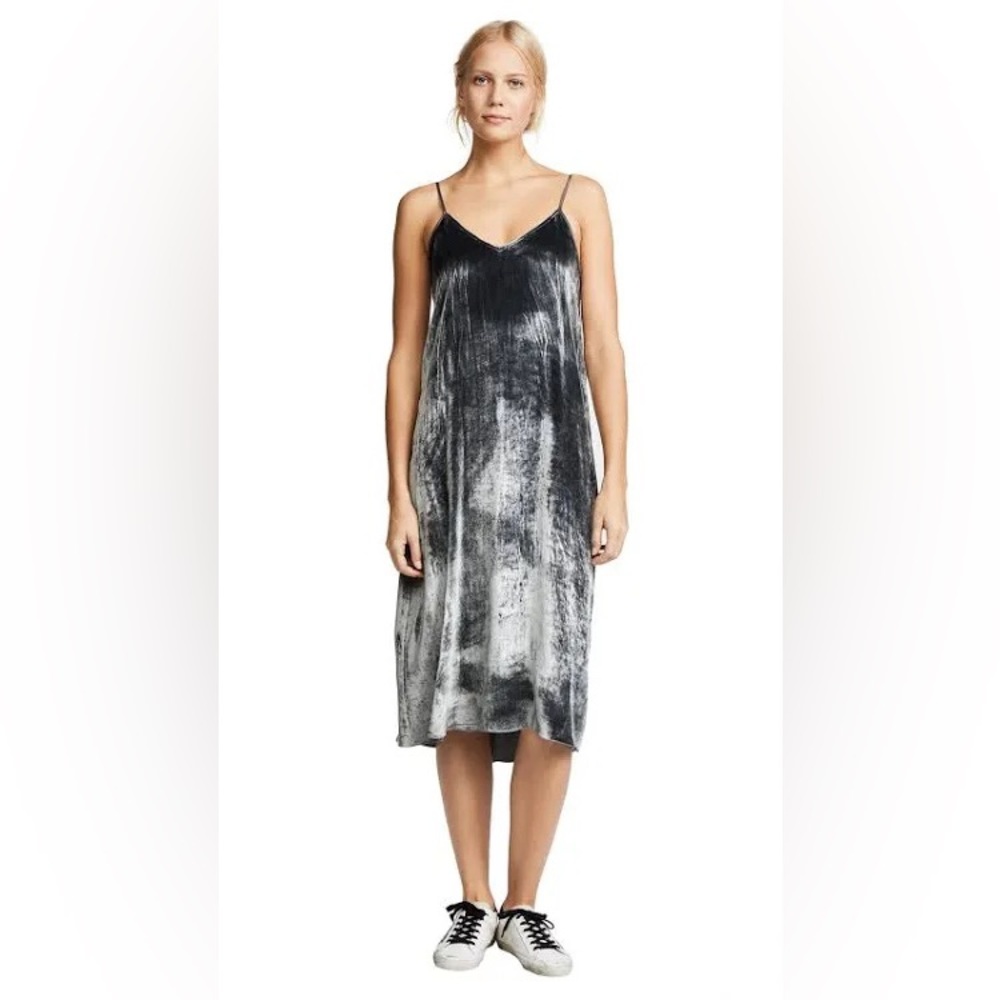 Crushed Velvet Slip Dress